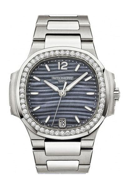 Patek Philippe Nautilus Blue Pearl Dial Ladies Diamond 7018/1A 